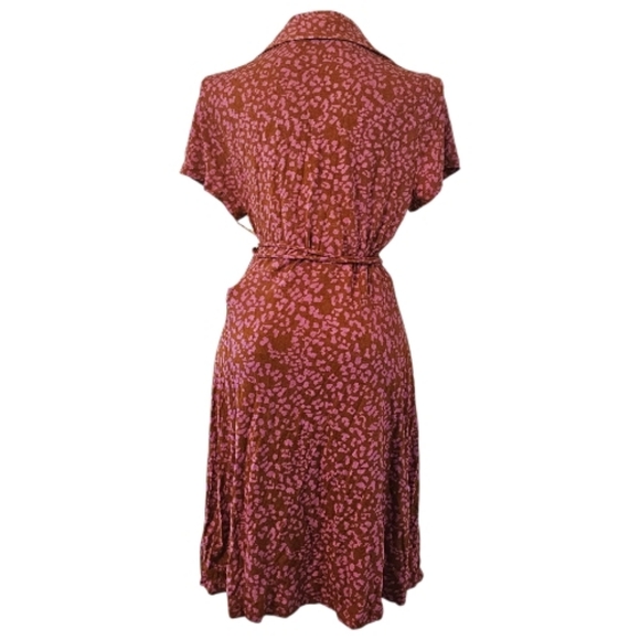 Pink and Brown Free People Women's Marseille Mini Dress - Picture 2 of 8